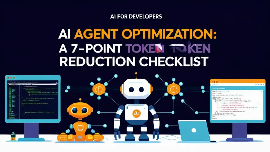 Illustration for "AI Agent Optimization: A 7-Point Token Reduction Checklist"