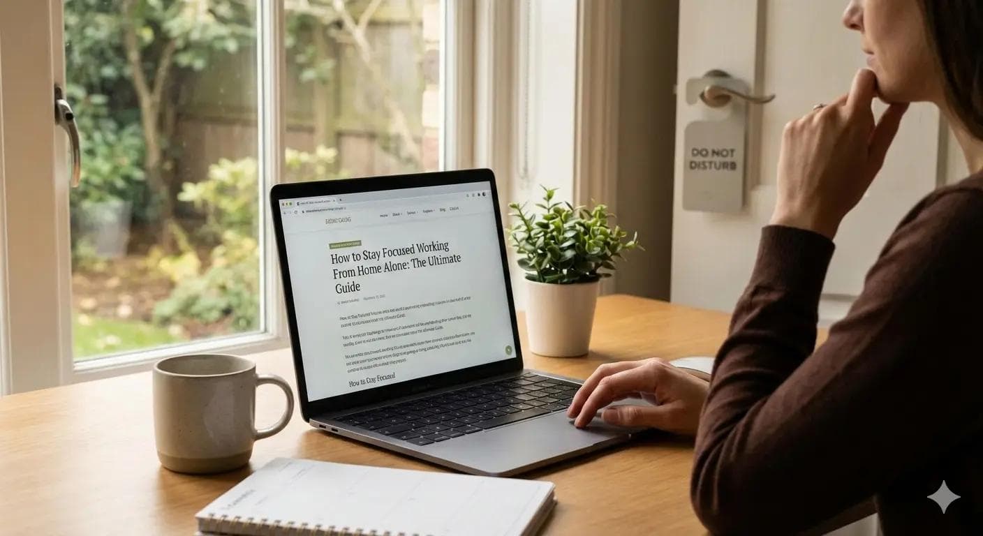 How to Stay Focused Working From Home Alone: The Ultimate Guide for 2026