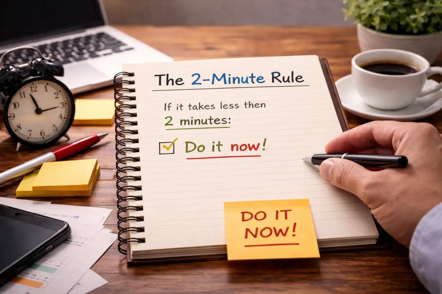 The 2-Minute Rule: How Small Actions Beat Procrastination