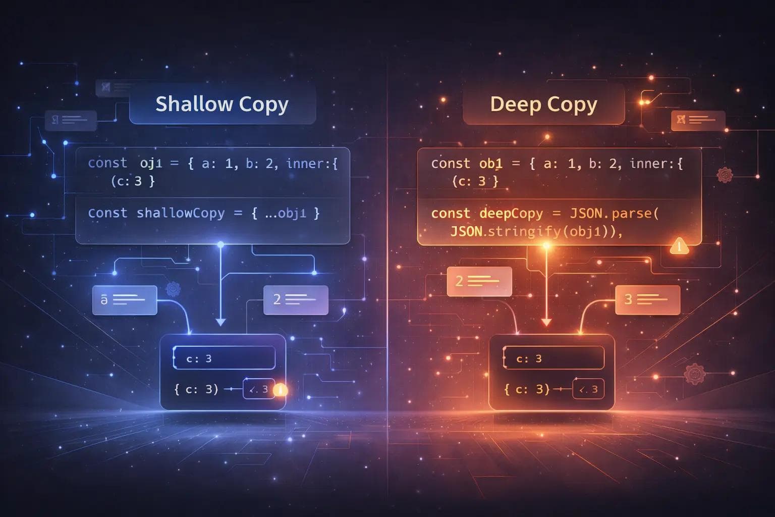 Shallow Copy vs Deep Copy in JavaScript Explained
