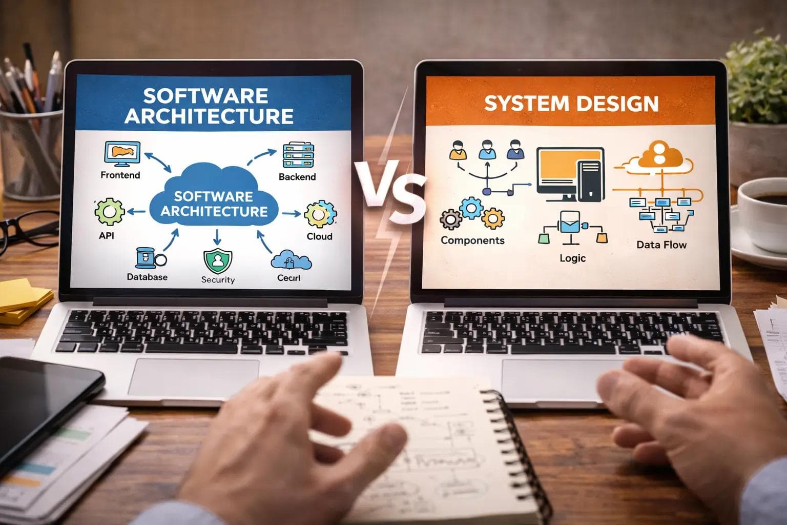 Software Architecture vs System Design Explained