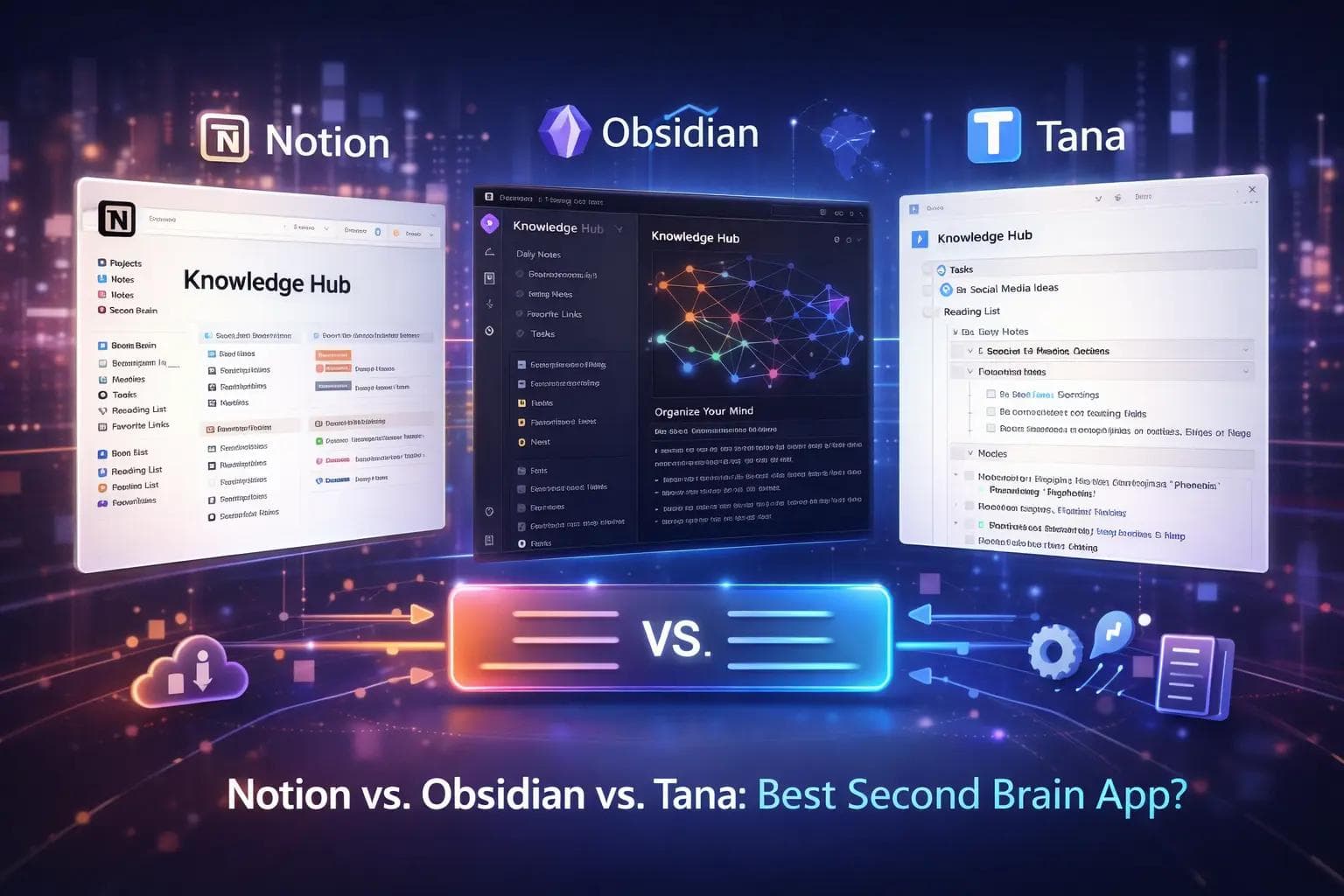 Notion vs. Obsidian vs. Tana: Best Second Brain App?