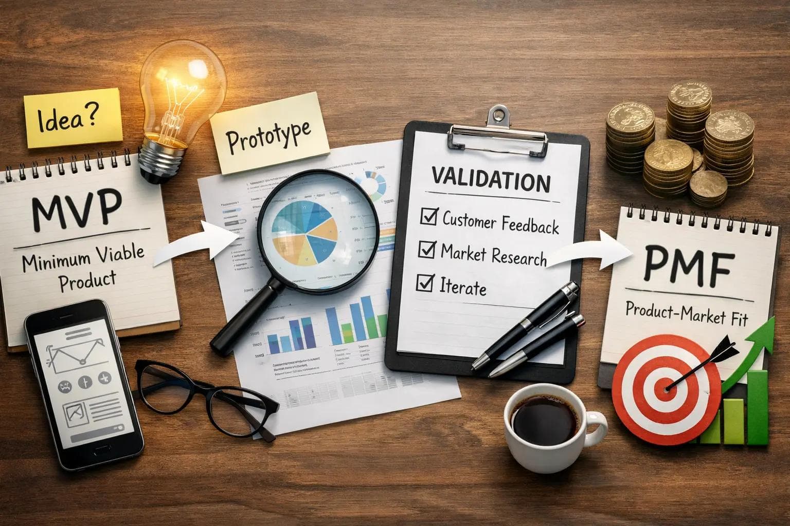 MVP to PMF: How to Validate Your Startup Idea Before Building It