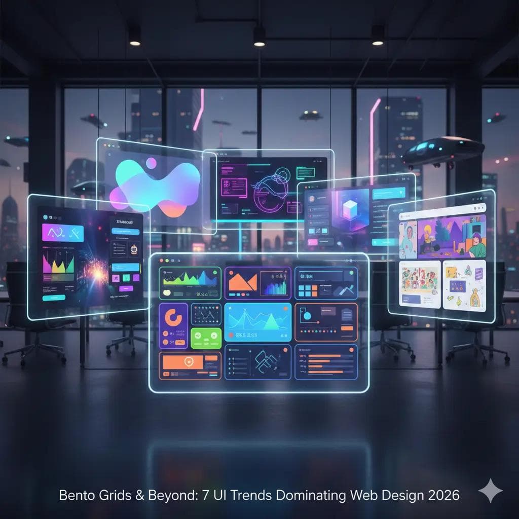 Bento Grids & Beyond: 7 UI Trends Dominating Web Design 2026